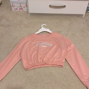 Los angles CA crop long sleeve